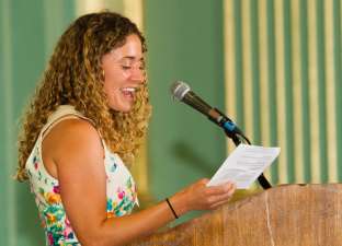 Outgoing Walk SF director Nicole Ferrara at last year's Golden Wheel awards. Photo: SFBC