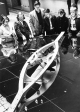 A butterfly bridge was discussed for a second Bay Crossing...in 1953. Photo: SF Public Library