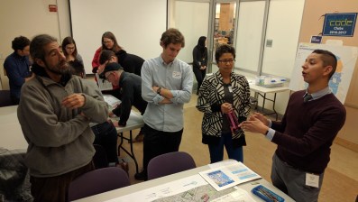 Advocates and community members get an update on Bike Share at the Excelsior Library. Photo: Streetsblog