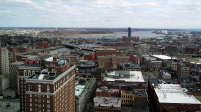Providence's Jewelry District before the I-195 removal. Photo: Runaway Jim