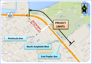 Image via the City of San Mateo from the presentation given on the project last year.