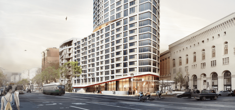 A rendering of One Oak. Image: Bldsf.com