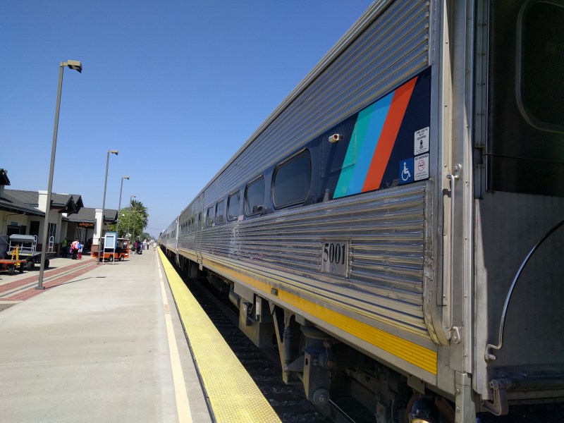 My New Jersey Transit train from Oakland to Bakersfield. Photo: Rudick/Streetsblog