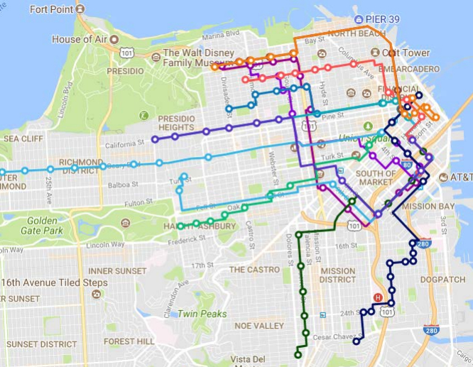 Chariot's service map. Bye bye. Image: Chariot