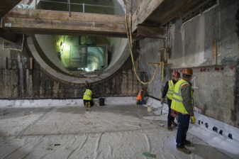 The Central Subway construction. Photo: SFMTA