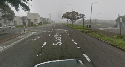 The intersection where James Samiere was killed last week. Image: Google Street View