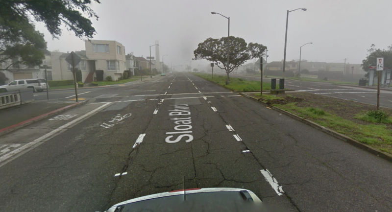 The intersection where James Samiere was killed last week. Image: Google Street View