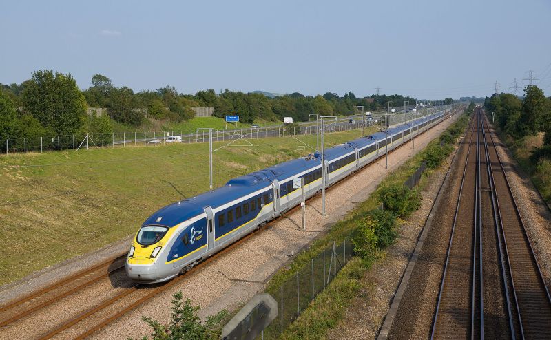 A Eurostar high-speed train in England. Photo: Wikimedia Commons