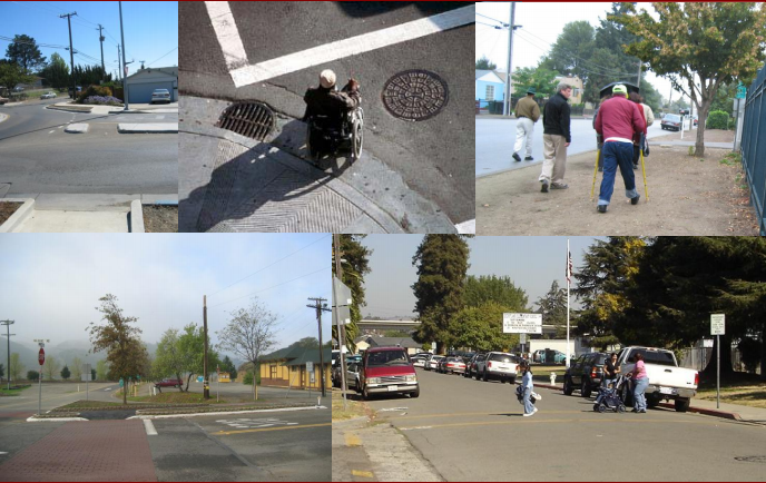 Some images of the bleak current conditions for pedestrians in unincorporated Alameda County. Photo: from the Public Works Agency Study