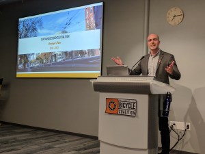 SFBC ED Brian Wiedenmeier addressing the members. Photo: Streetsblog/Rudick