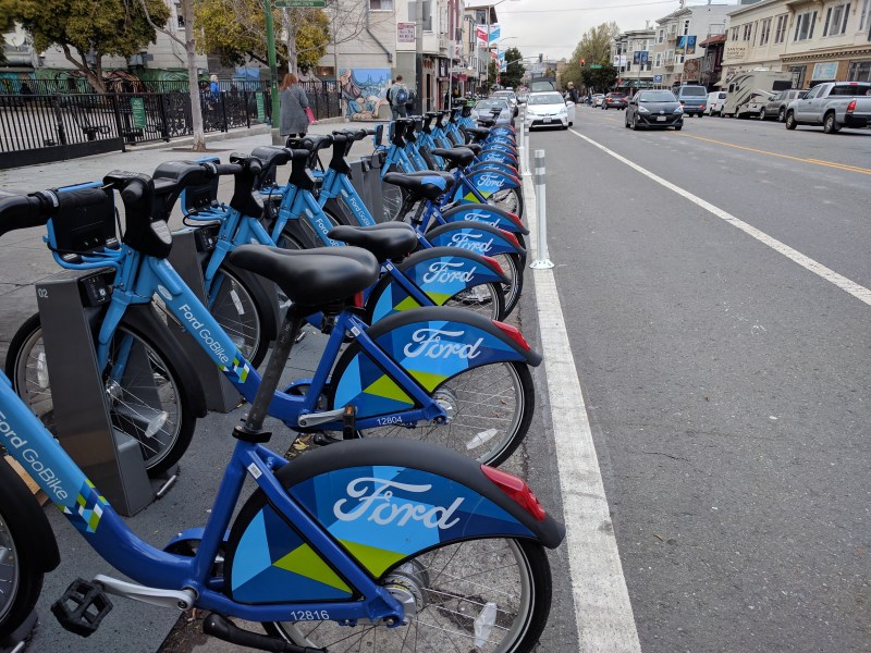 A Ford GoBike Station.