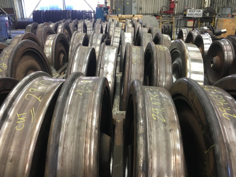 BART wheels waiting to get with the grind. Photo: BART