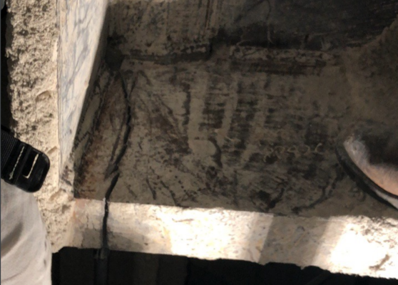 A shot of one of the cracked beams. Pic: Transbay Joint Powers Authority