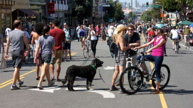 Sunday Streets on Valencia in 2018. Image: Catherine Orland