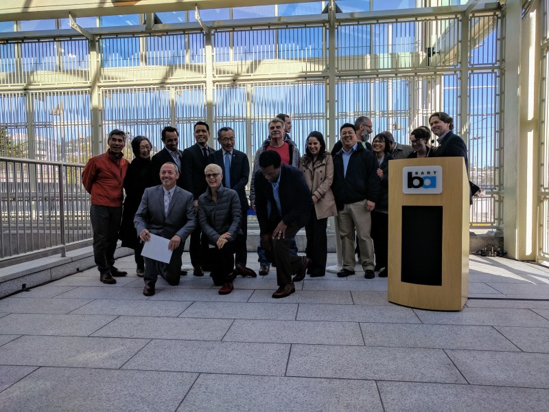 Key members of the team that designed, planned and executed upgrades to Balboa Park Station. All photos Streetsblog/Rudick