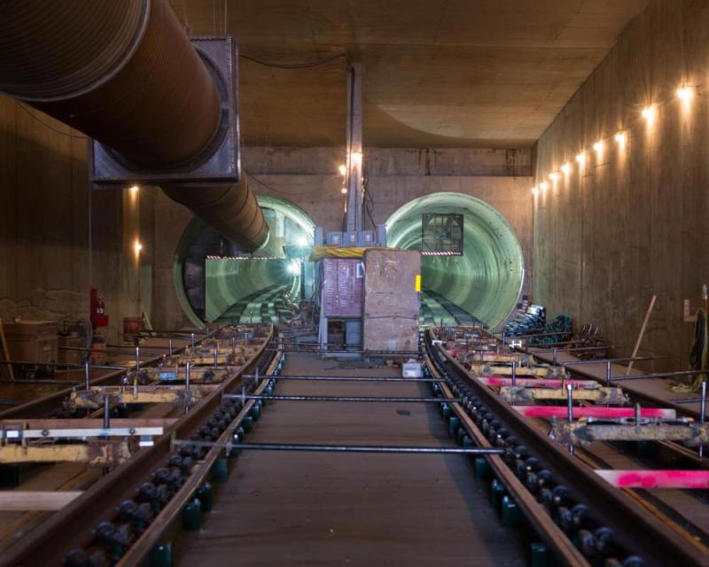 A shot of the Central subway tunnels. The agency wants to keep going. Photo: SFMTA