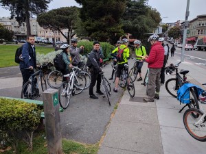 Cyclists gather in North Beach for "Bike to Work Day" last May. Photo: Streetsblog/Rudick