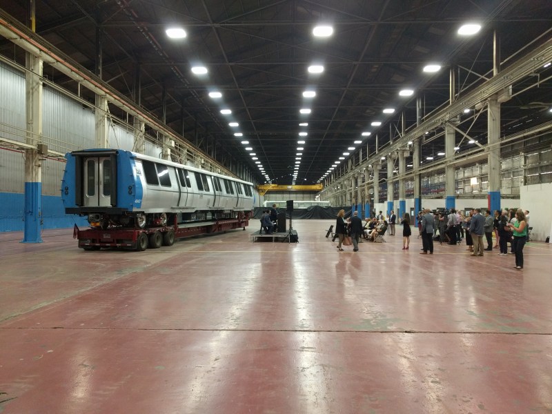 Bombardier, maker of BART's new trains, has leased this train factory in Pittsburg. Photos: Streetsblog/Rudick