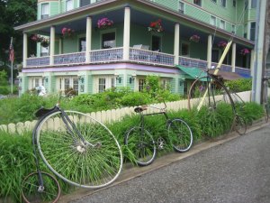 Old time bikes at Mackinac Island