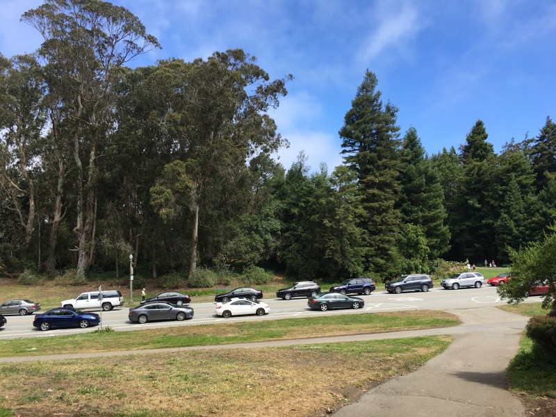Golden Gate Park full of cars. Photo: Wikimedia Commons