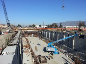 Milpitas BART, under construction. Photo: Wikimedia Commons