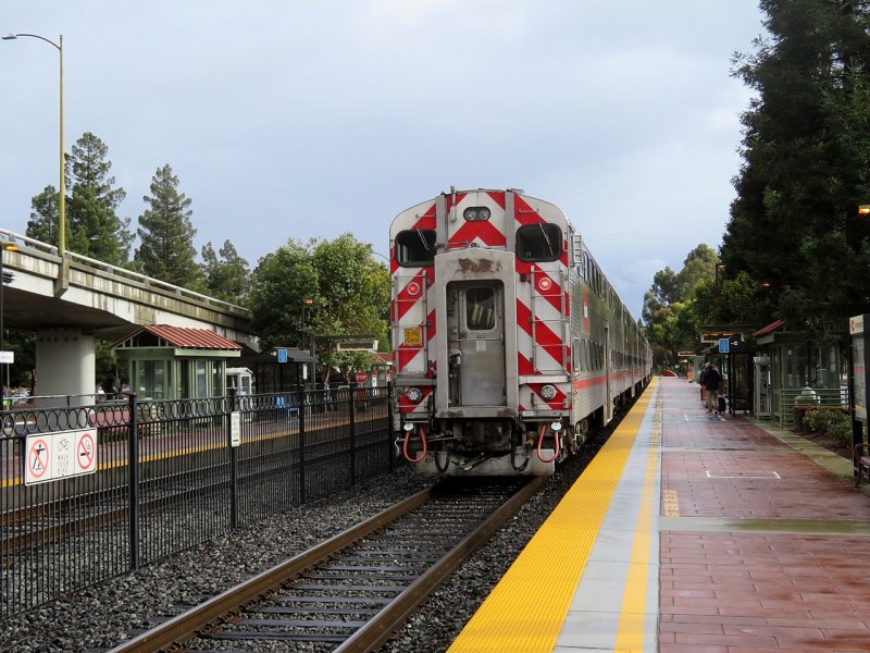 Goyal's train at Mountain View's San Antonio station. Photo: Wikimedia Commons