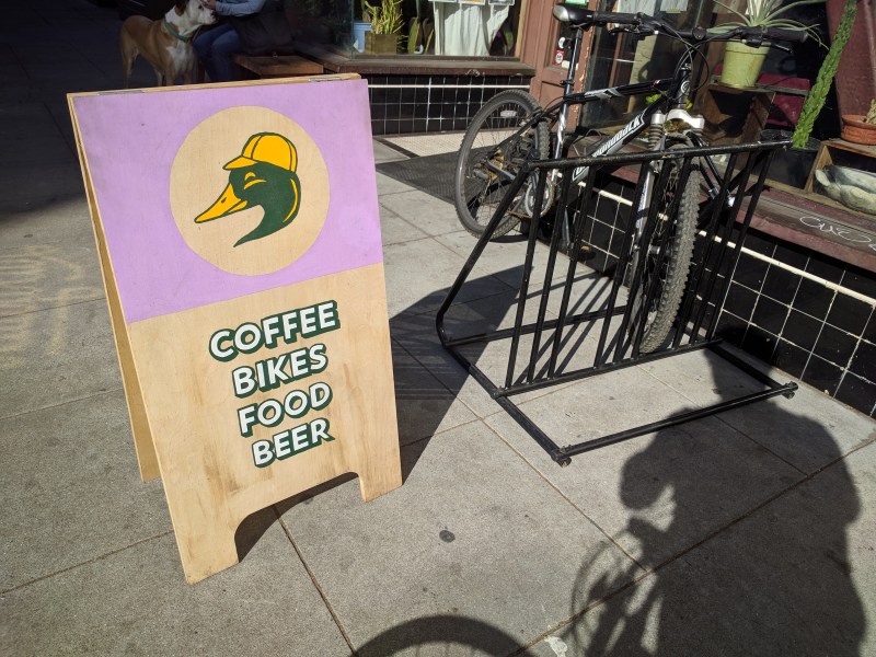 Coffee, Bikes, Food, Beer... sounds like the makings of a good party to us. Photo: Streetsblog
