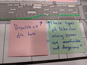 A note left at last night's SFMTA open house in SoMa. Photos: Streetsblog/Rudick unless noted