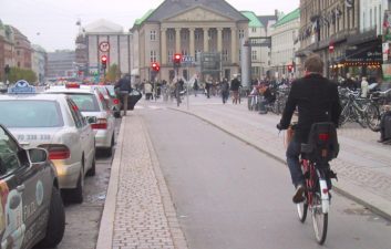 Copenhagen: This is a real bike lane because it doesn't need cars for protection.