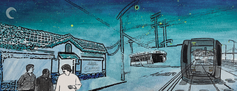 Art work by Vanessa Fajardo. One of several works that will be rolling around San Francisco in 2020.