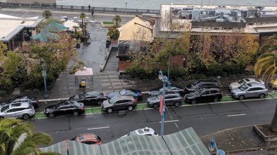 Advocate Bradley Williford tweeted this photo of the restaurant and the Port of San Francisco's disregard for safety