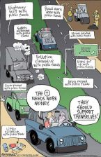 Cartoon by Dan Wasserman - h/t Streetfilms