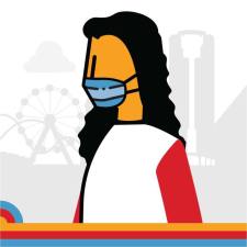 Long Beach Transit COVID-19 face covering campaign image