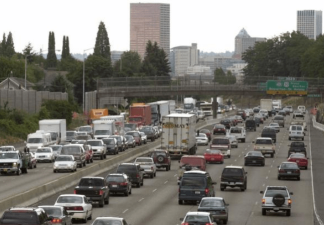 The project to widen Interstate 5 in Portland will only bring more congestion. Photo: KHSU.org
