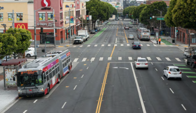 Potrero and 16th in the age of COVID. Photo: SFMTA