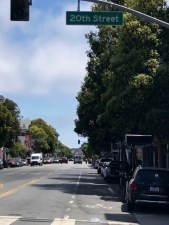 Valencia Street Thursday afternoon. Where's the protected bike lane promised by SFMTA? Photo: Paul Valdez