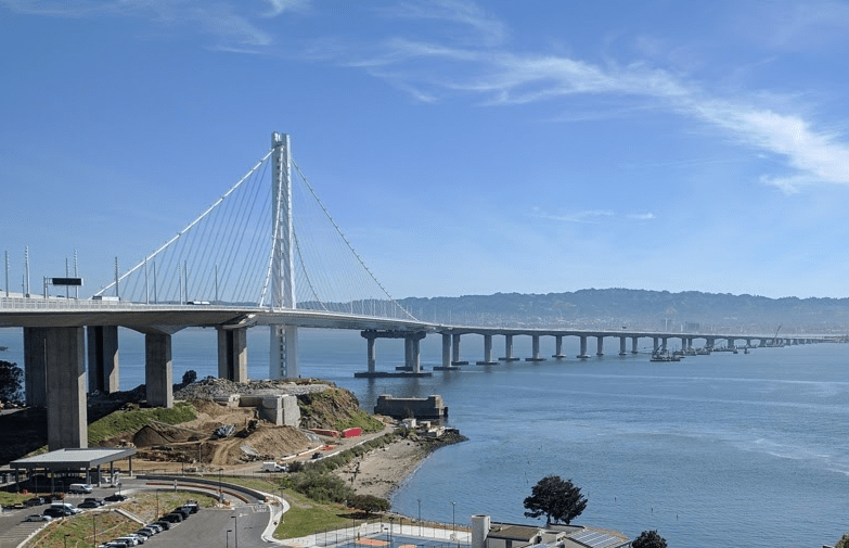 SFCTA has cut off the Eastern Span to Treasure Island bike commuters. Photo: Streetsblog/Rudick, 2017