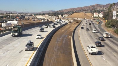 Metro and Caltrans 5 Freeway widening through Burbank. Everybody talks about  how we can't keep widening freeways. And everybody keeps doing it. Photo by Joe Linton
