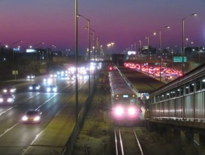 The construction of Chicago's Eisenhower Expressway destroyed vibrant West Side communities. Photo: Jeff Zoline
