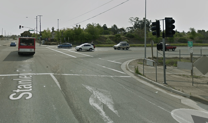 The corner where Boyle was killed in a right-hook crash with the driver of a gravel truck. Image: Google map