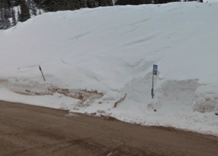 We promise this Alta, Utah snow pile has a bus stop in it somewhere. Image: Nolan Levenson.