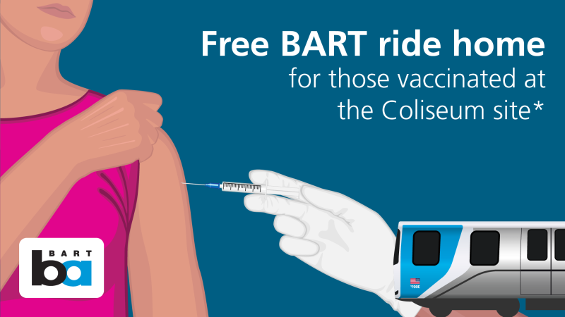 Free BART ride home, to help offset the $75 Uber bill? Image: BART