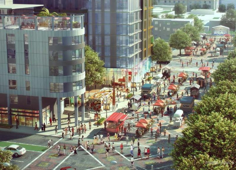 A rendering of a planned development for Lake Merritt BART. Image: BART