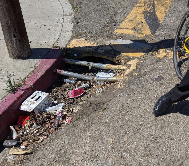 A storm drain in East Oakland. Photos: Streetsblog/Rudick