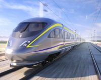 High-speed rail train rendering - via CAHSRA