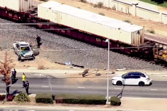 Screenshot from overhead footage posted by KPIX