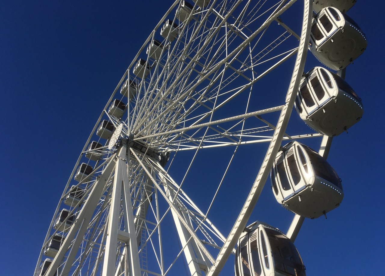 The Golden Gate Park ferris wheel on the north end of the Music Concourse. Photo: