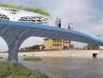 Assemblymember Laura Friedman secured $10 million for Glendale's planned Garden River Bridge project. Rendering via city of Glendale