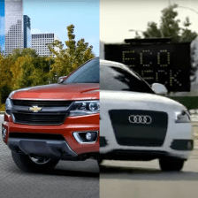 Left: Chevy. Right: Audi.