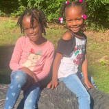Faith and Heavyn White were traversing a crosswalk on National Walk to School Day when they were struck and seriously injured by a driver. Photo courtesy family's GoFundMe page.